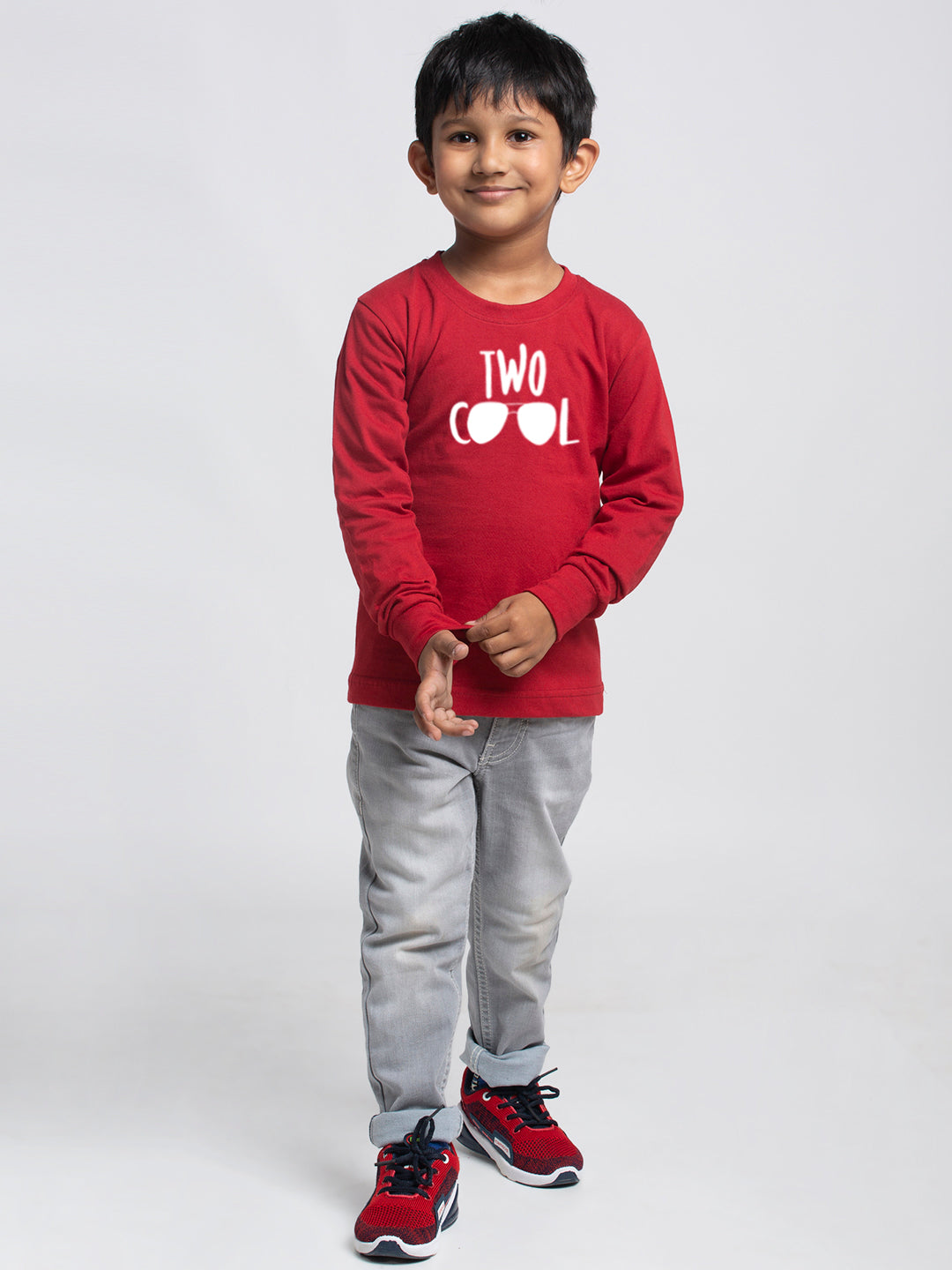 Kids Two Cool printed full sleeves t-shirt - Friskers