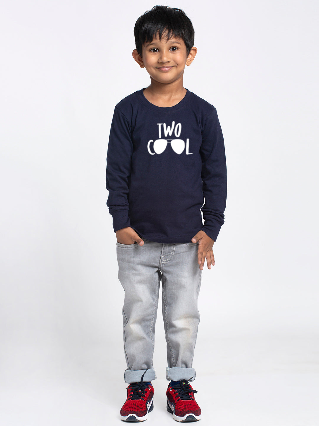 Kids Two Cool printed full sleeves t-shirt - Friskers