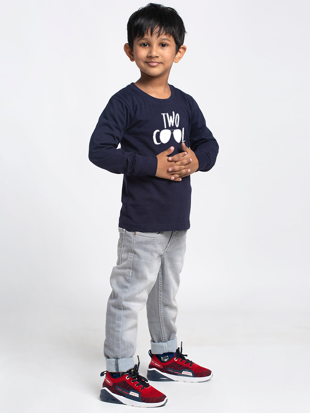 Kids Two Cool printed full sleeves t-shirt - Friskers