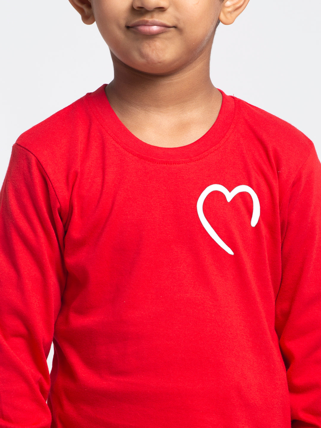 Kids Heart printed full sleeves t-shirt - Friskers