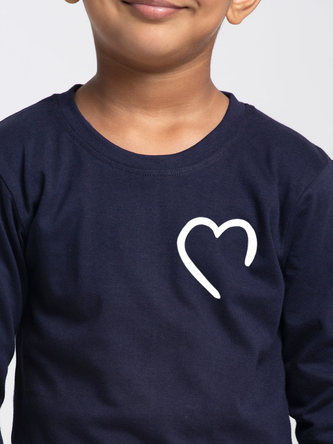 Kids Heart printed full sleeves t-shirt - Friskers