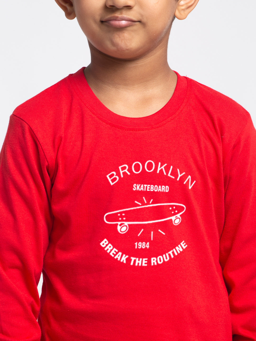 Kids Brooklyn printed full sleeves t-shirt - Friskers