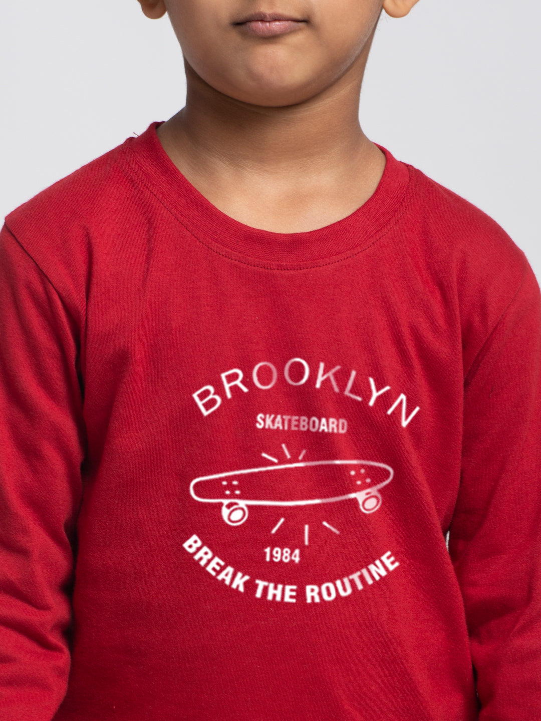 Kids Brooklyn printed full sleeves t-shirt - Friskers