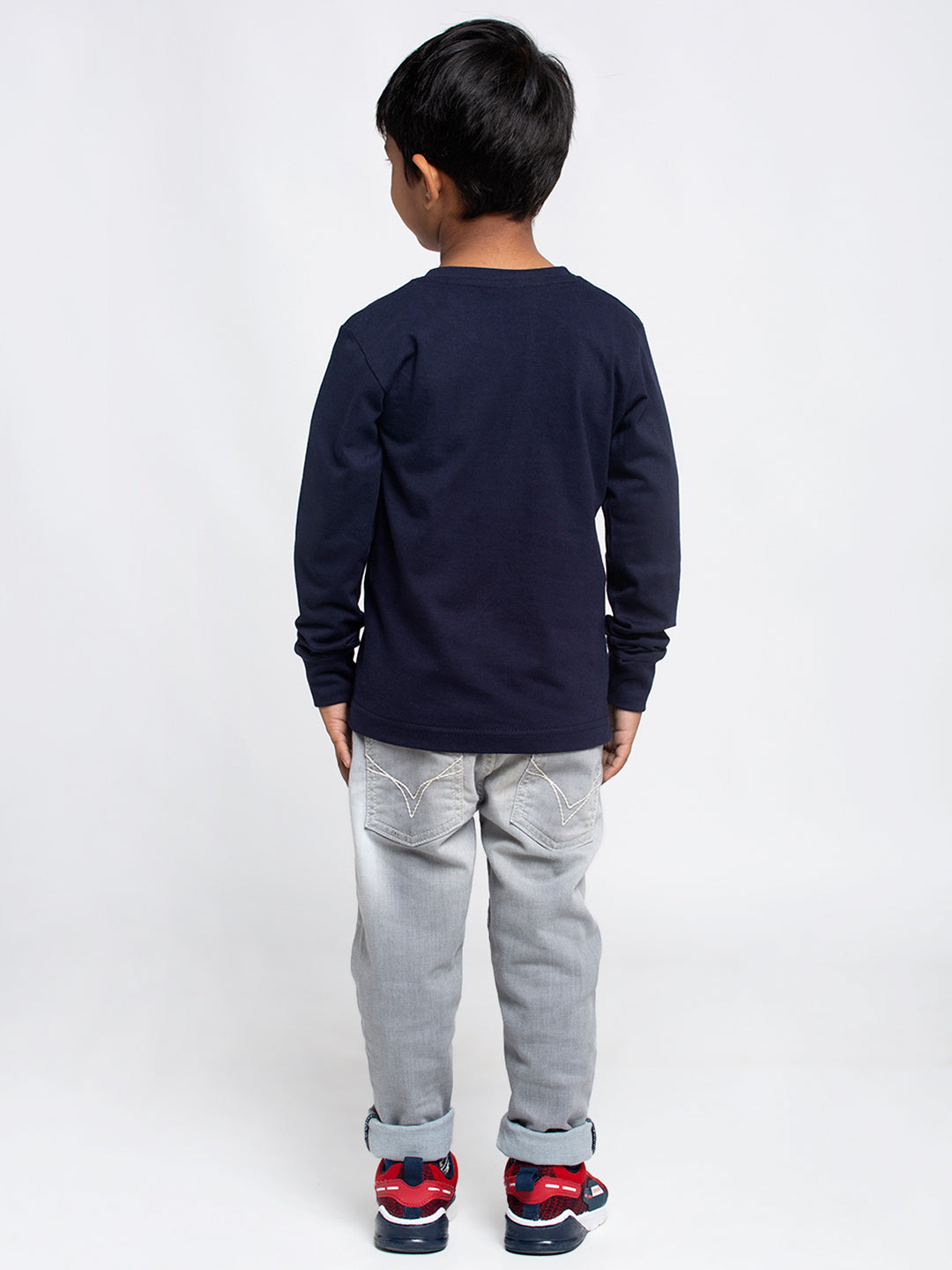 Kids Brooklyn printed full sleeves t-shirt - Friskers
