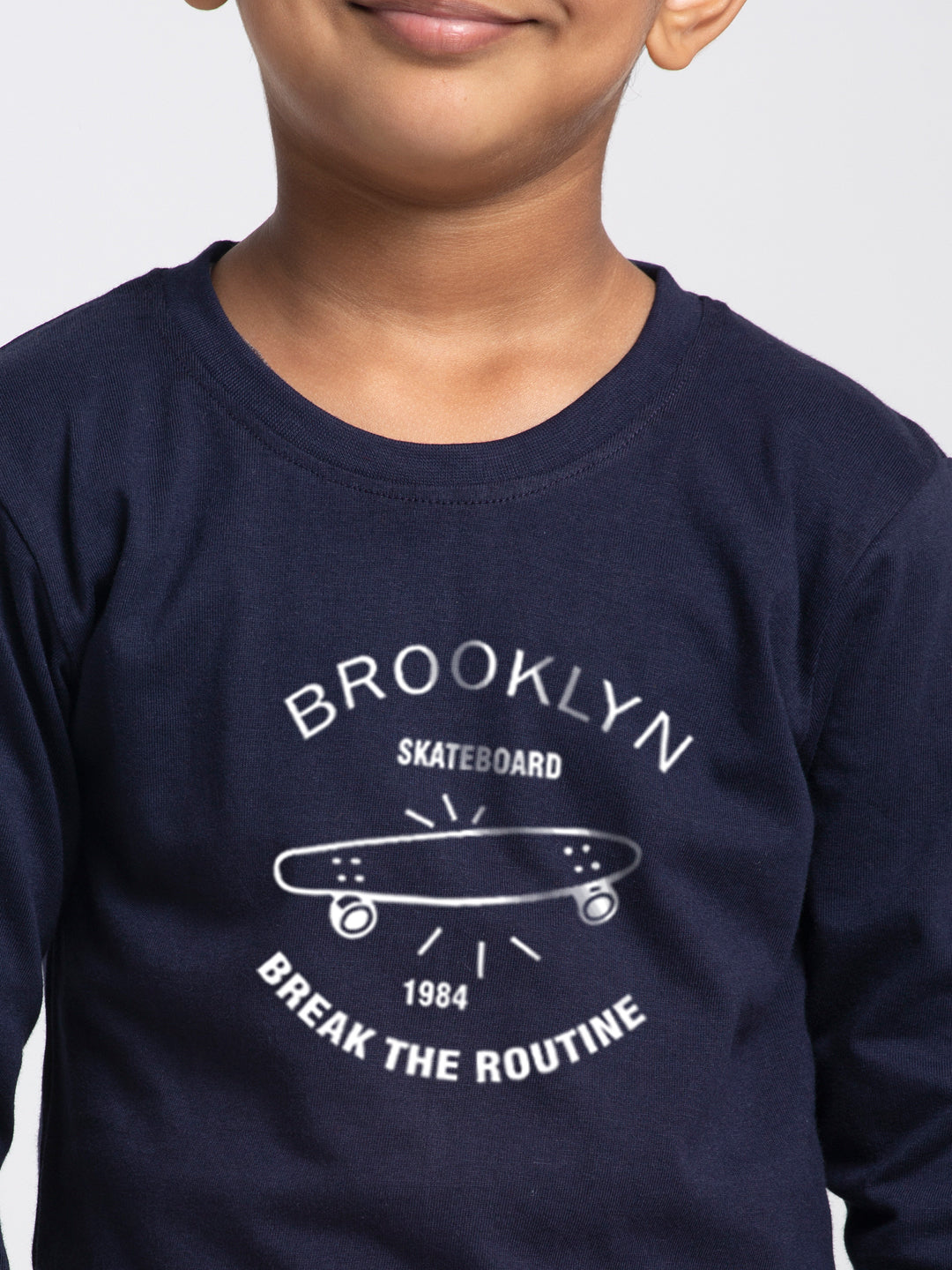 Kids Brooklyn printed full sleeves t-shirt - Friskers