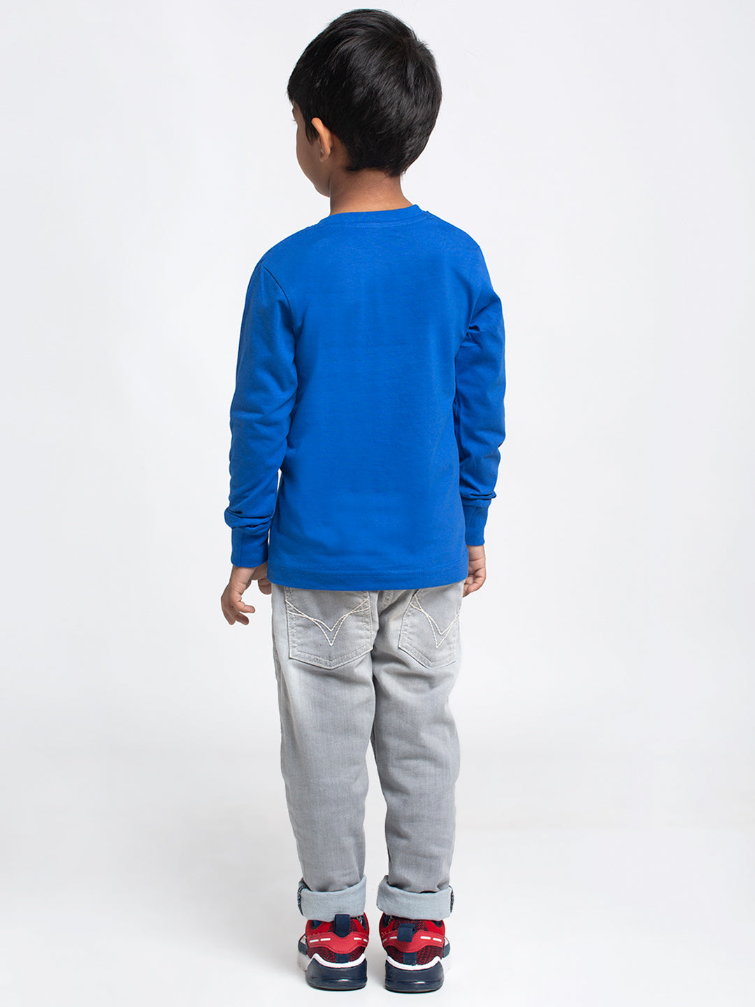 Kids Good Vibes printed full sleeves t-shirt - Friskers