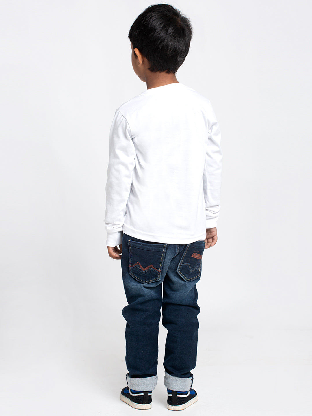 Kids Its Never Too Late For Fun printed full sleeves t-shirt - Friskers