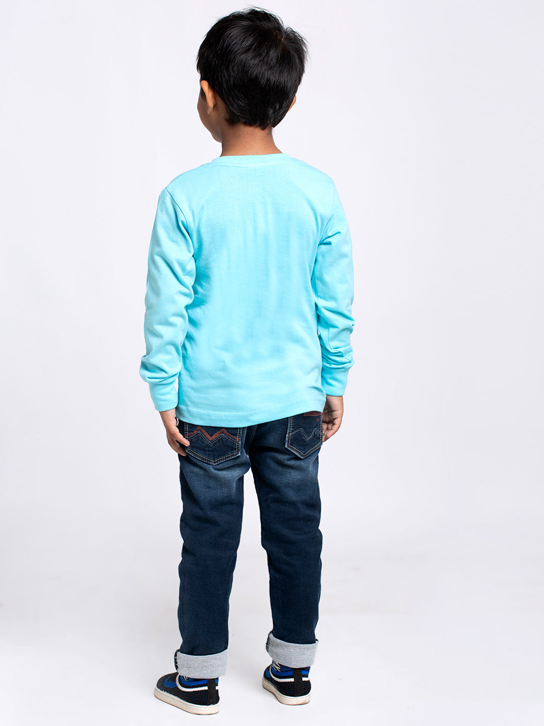 Kids Its Never Too Late For Fun printed full sleeves t-shirt - Friskers