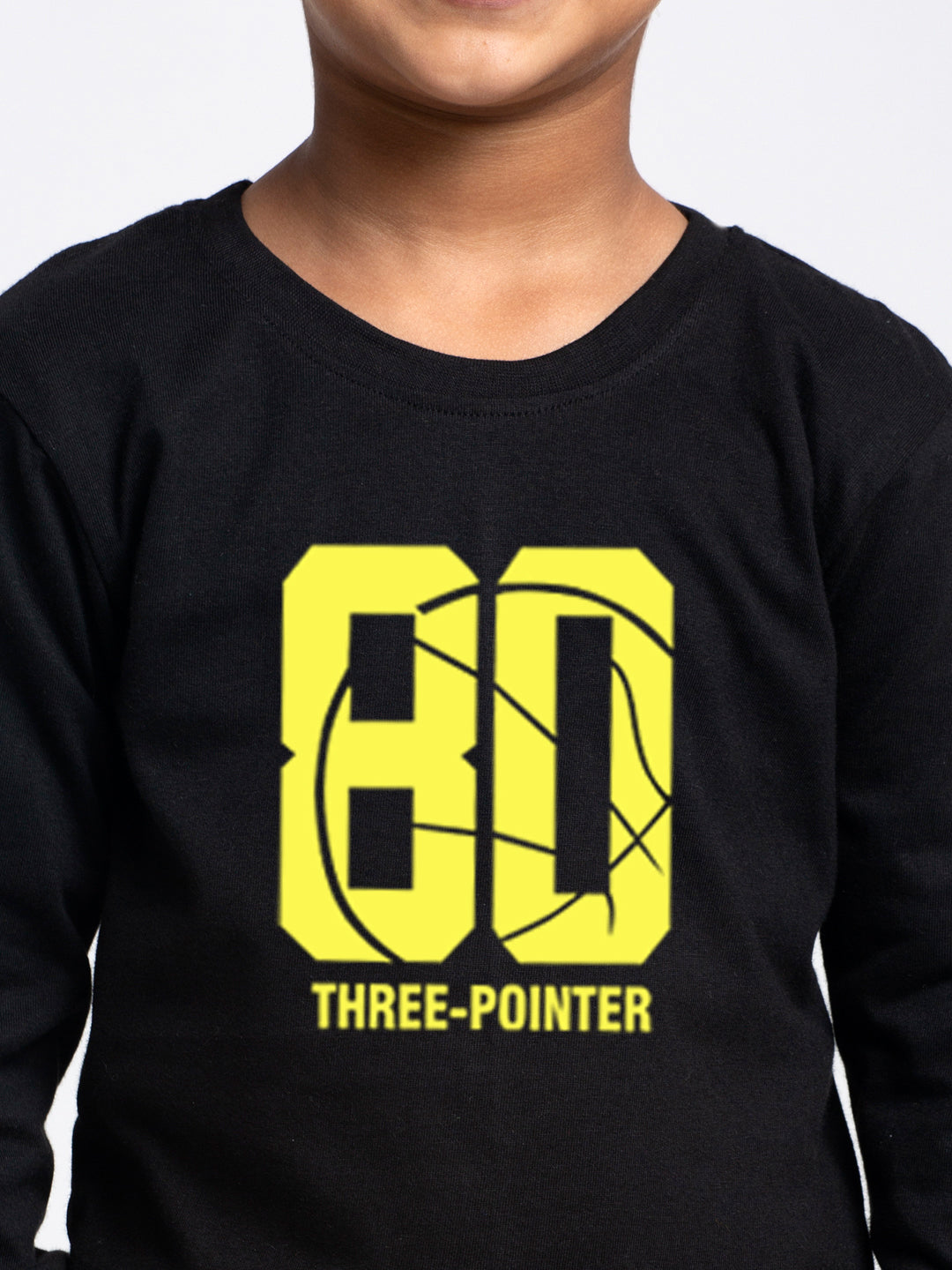 Kids Three Pointer printed full sleeves t-shirt - Friskers