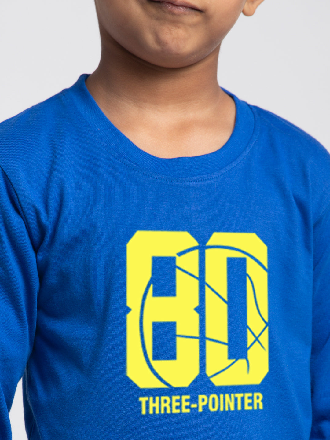 Kids Three Pointer printed full sleeves t-shirt - Friskers