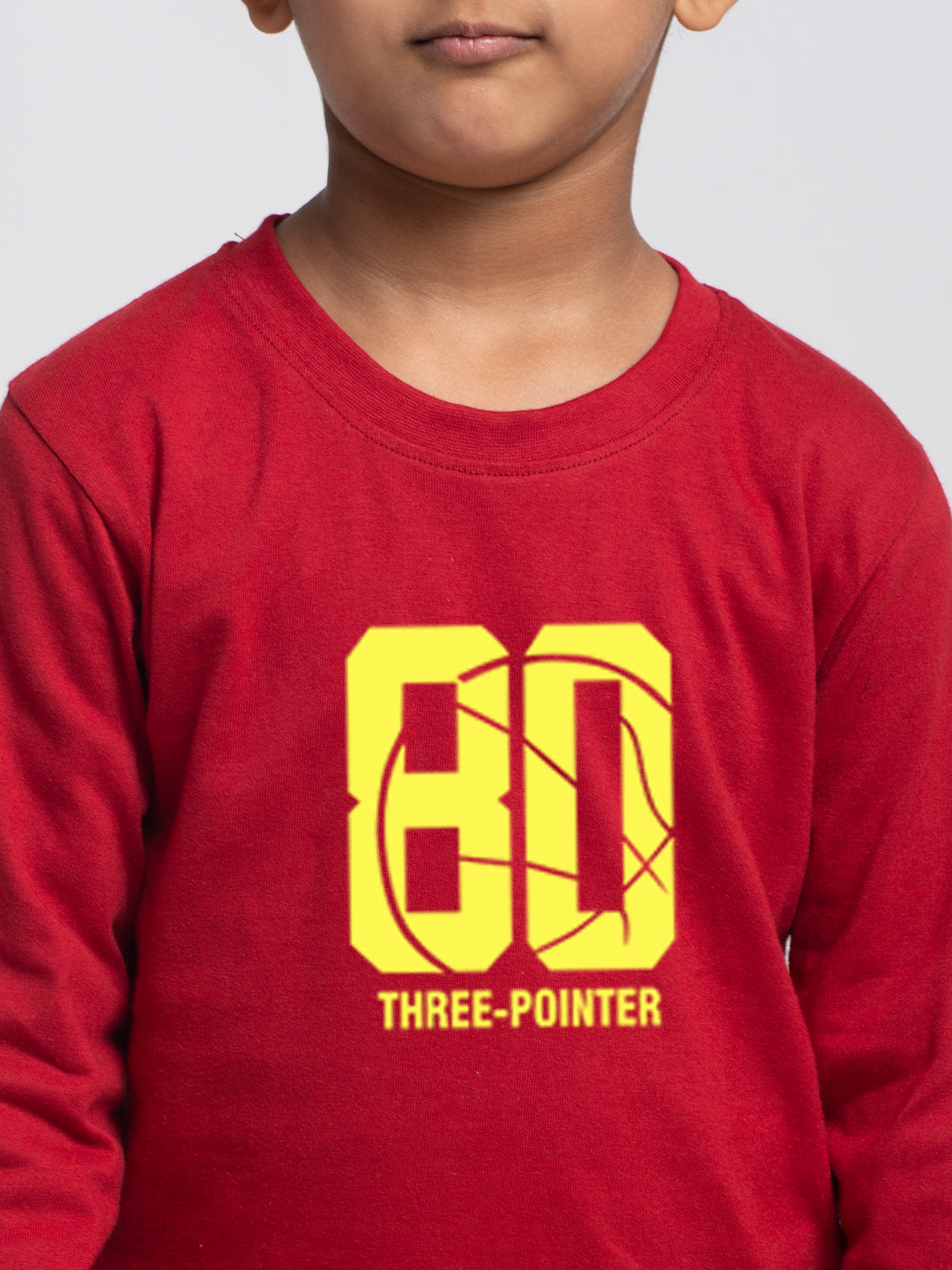 Kids Three Pointer printed full sleeves t-shirt - Friskers