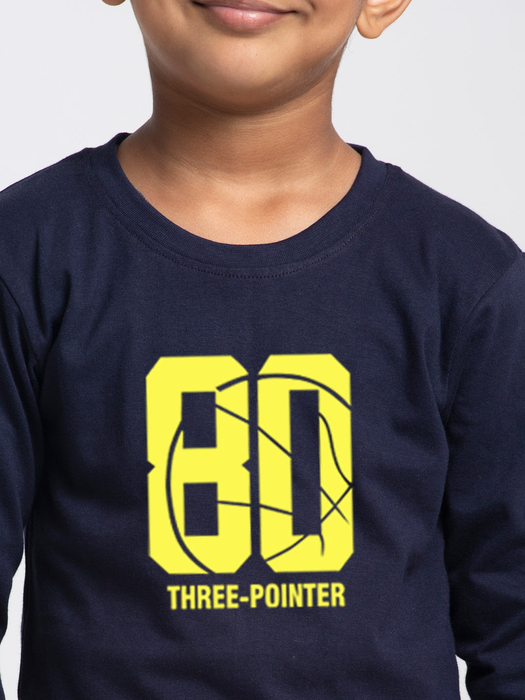Kids Three Pointer printed full sleeves t-shirt - Friskers