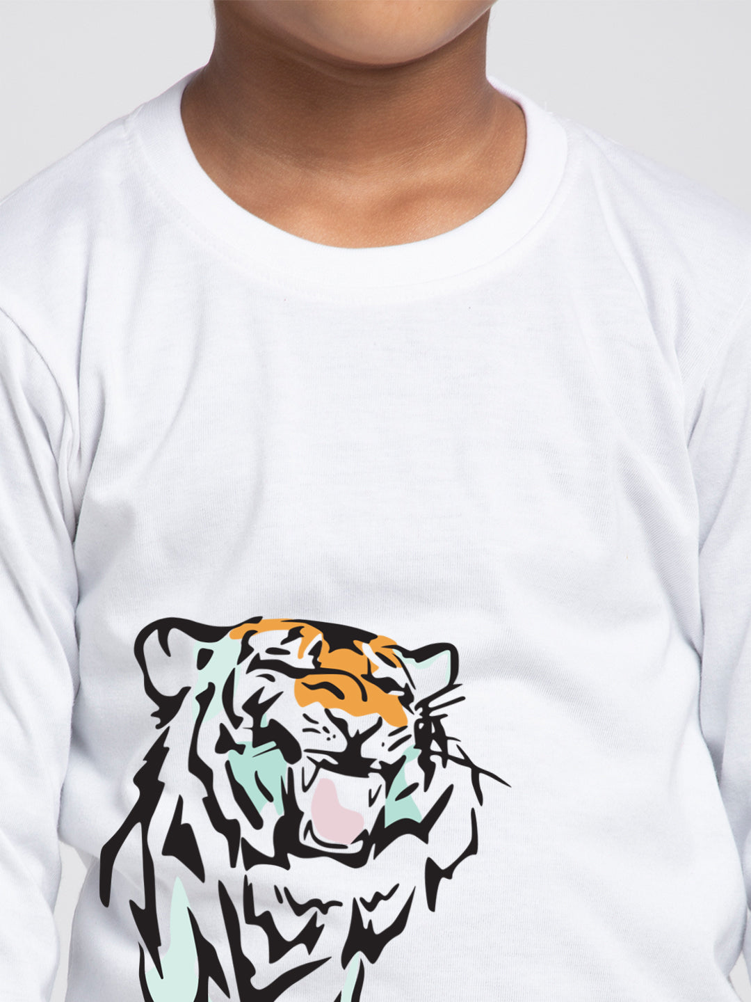 Kids Tiger printed full sleeves t-shirt - Friskers