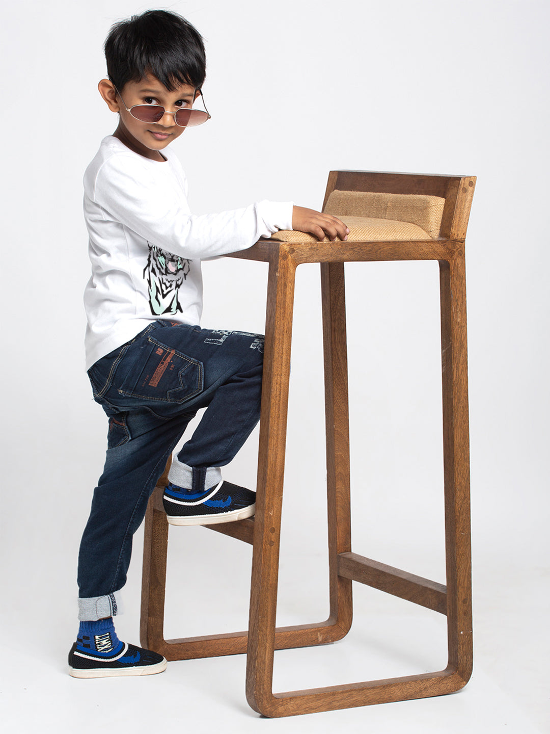 Kids Tiger printed full sleeves t-shirt - Friskers