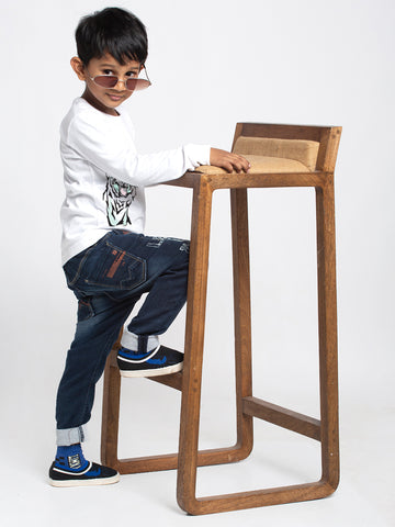 Kids Tiger printed full sleeves t-shirt - Friskers