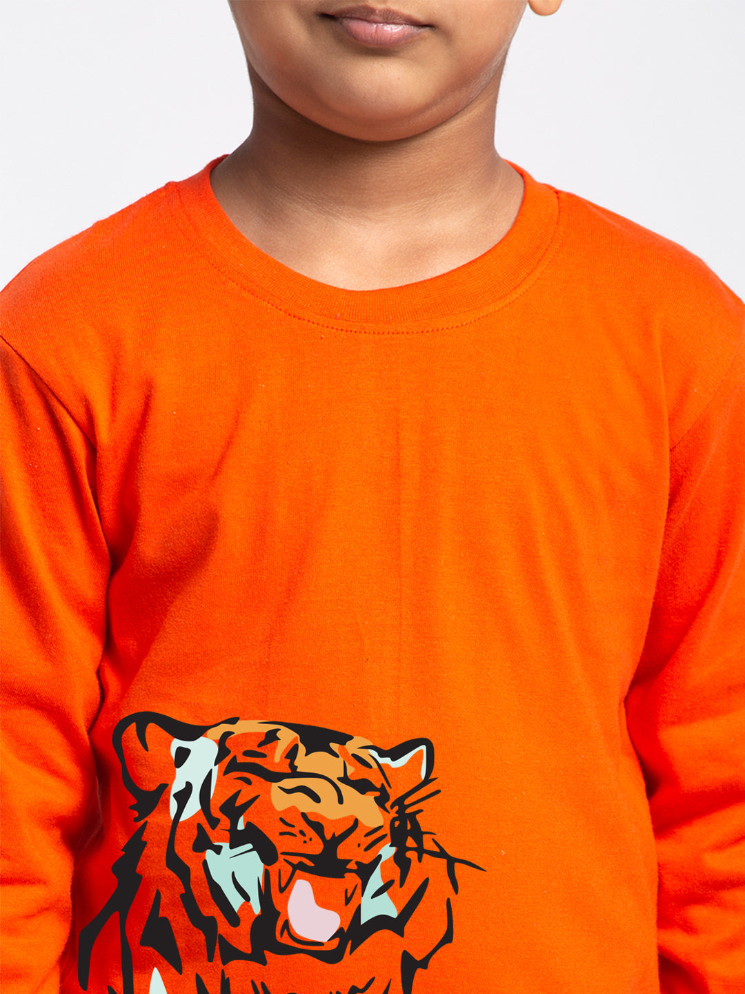 Kids Tiger printed full sleeves t-shirt - Friskers