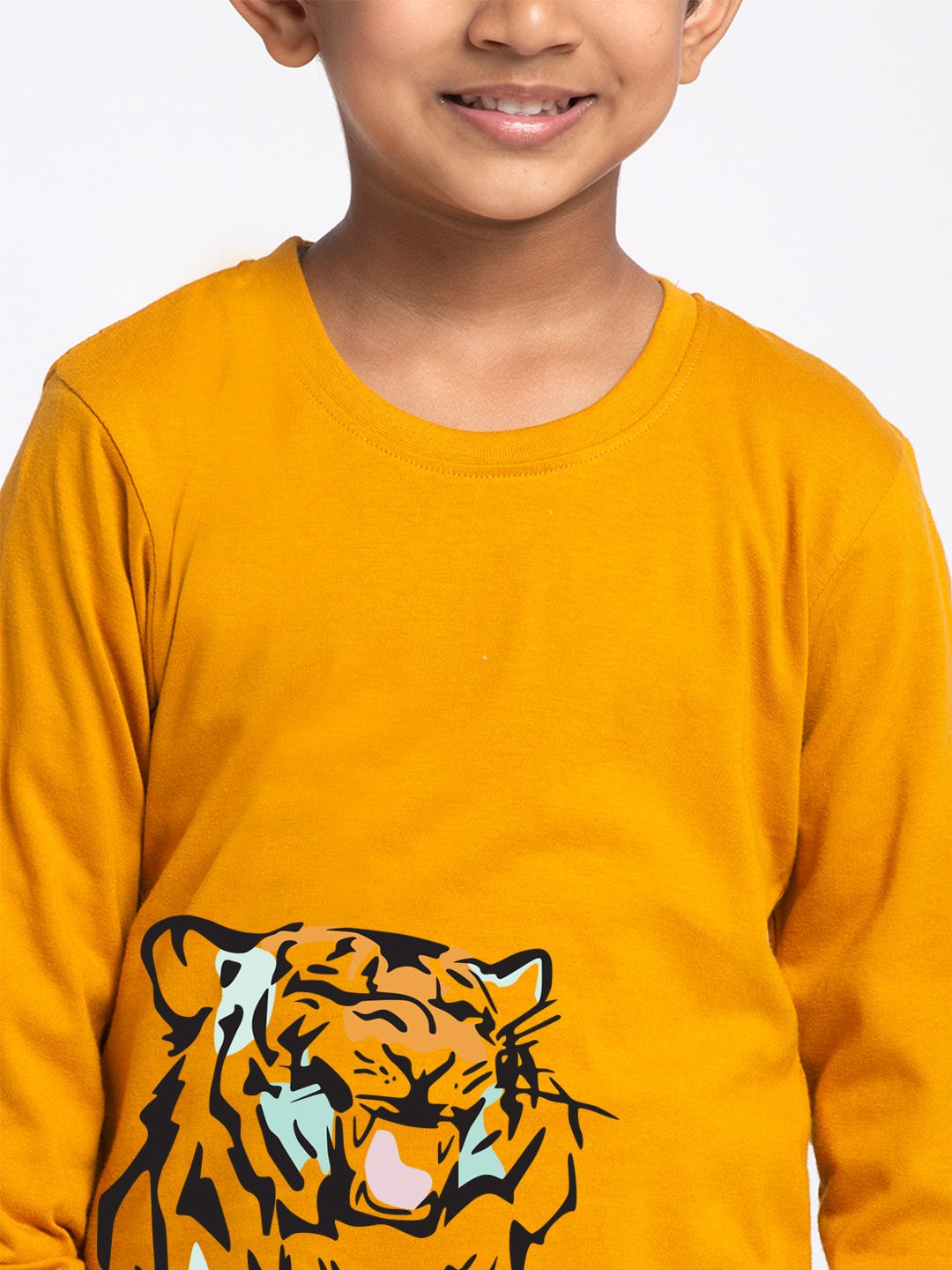 Kids Tiger printed full sleeves t-shirt - Friskers