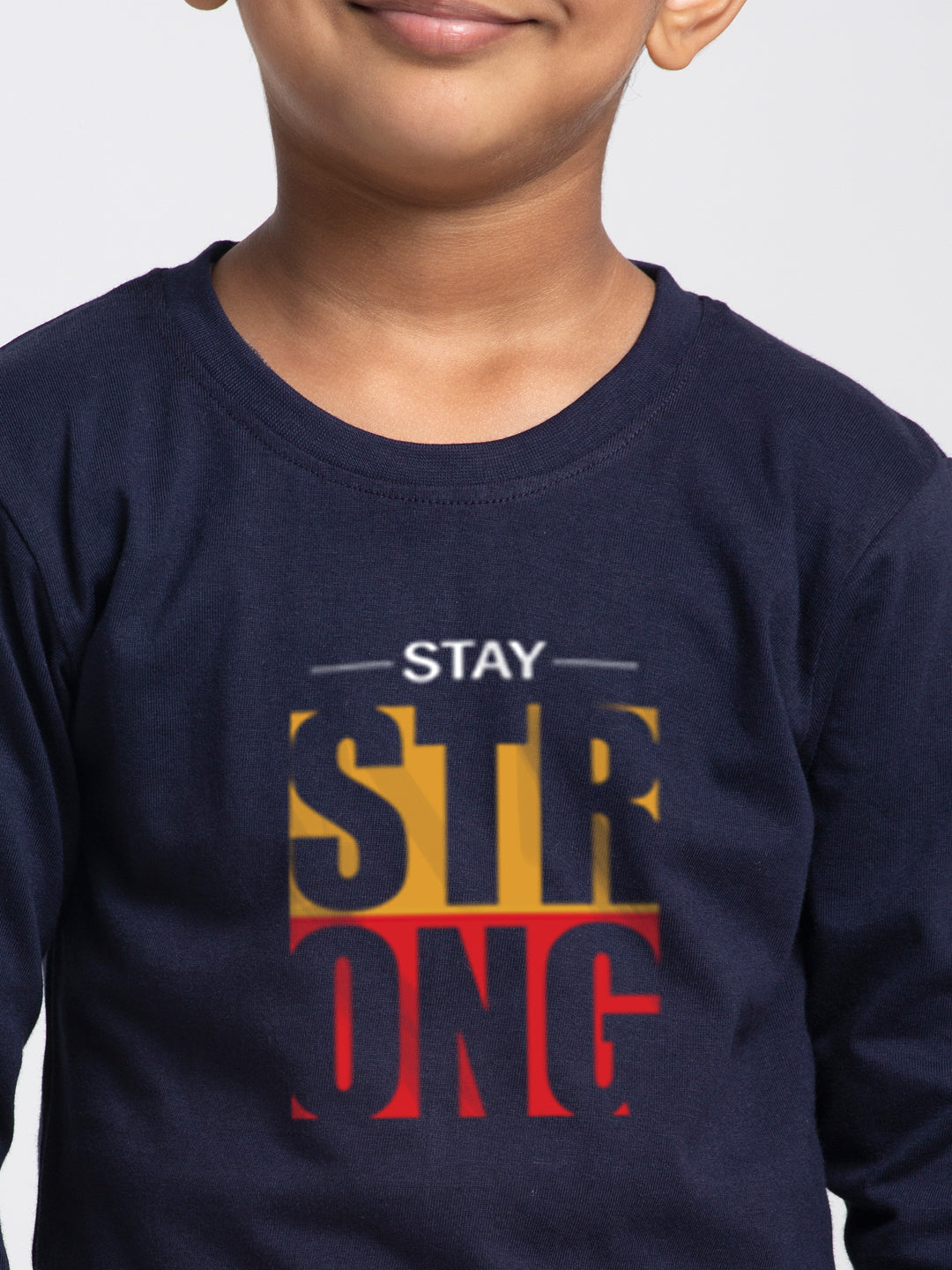 Kids Strong printed full sleeves t-shirt - Friskers