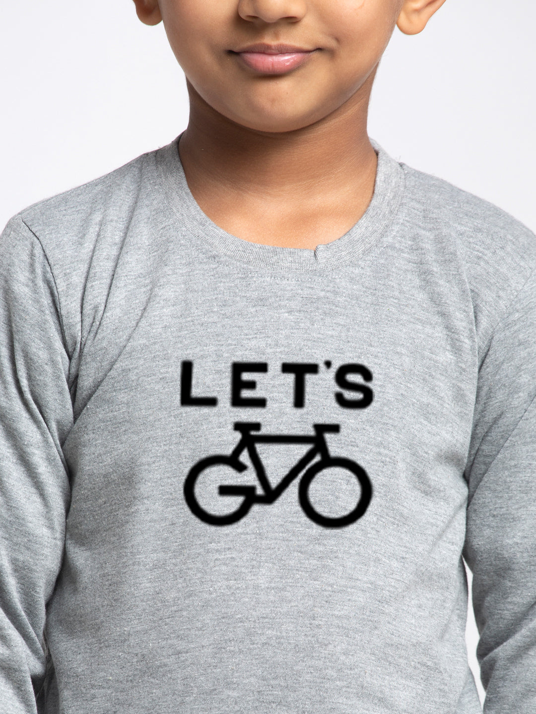 Kids Lets printed full sleeves t-shirt - Friskers