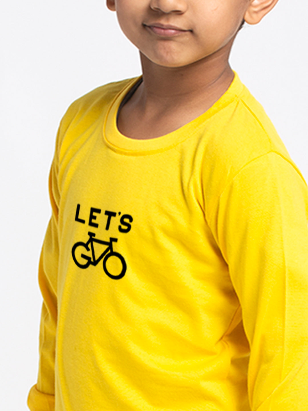 Kids Lets printed full sleeves t-shirt - Friskers