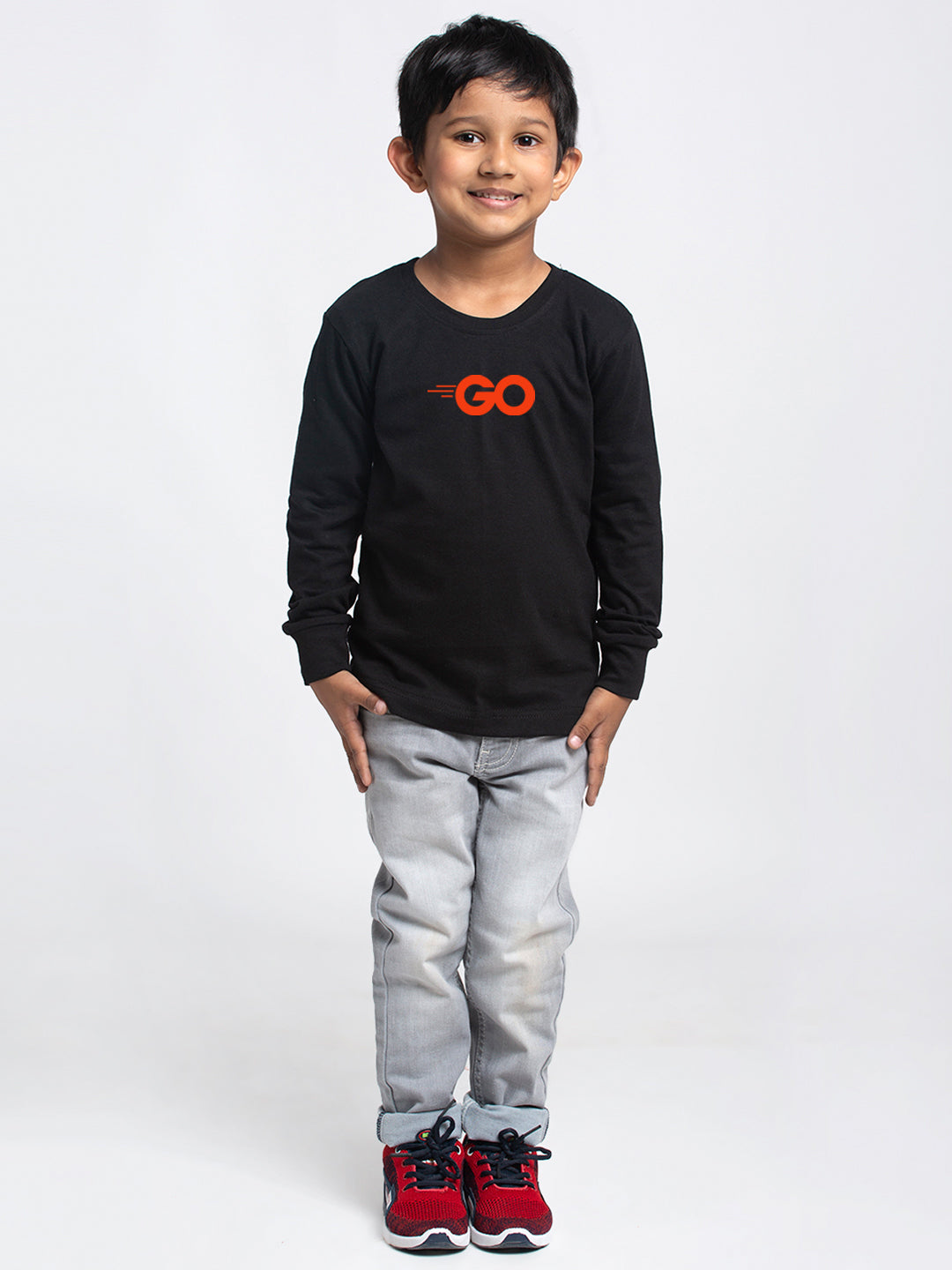 Kids Go printed full sleeves t-shirt - Friskers