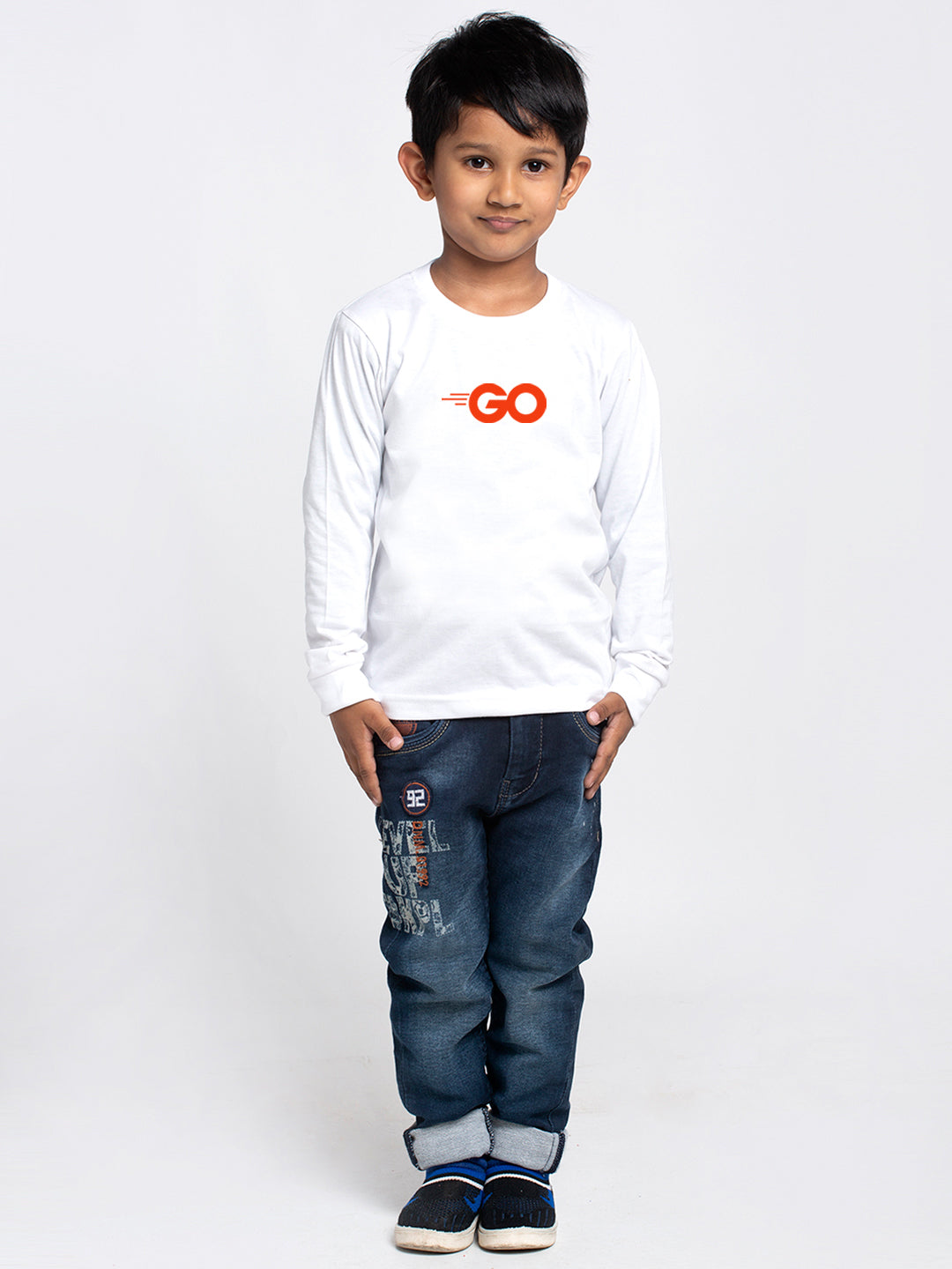 Kids Go printed full sleeves t-shirt - Friskers