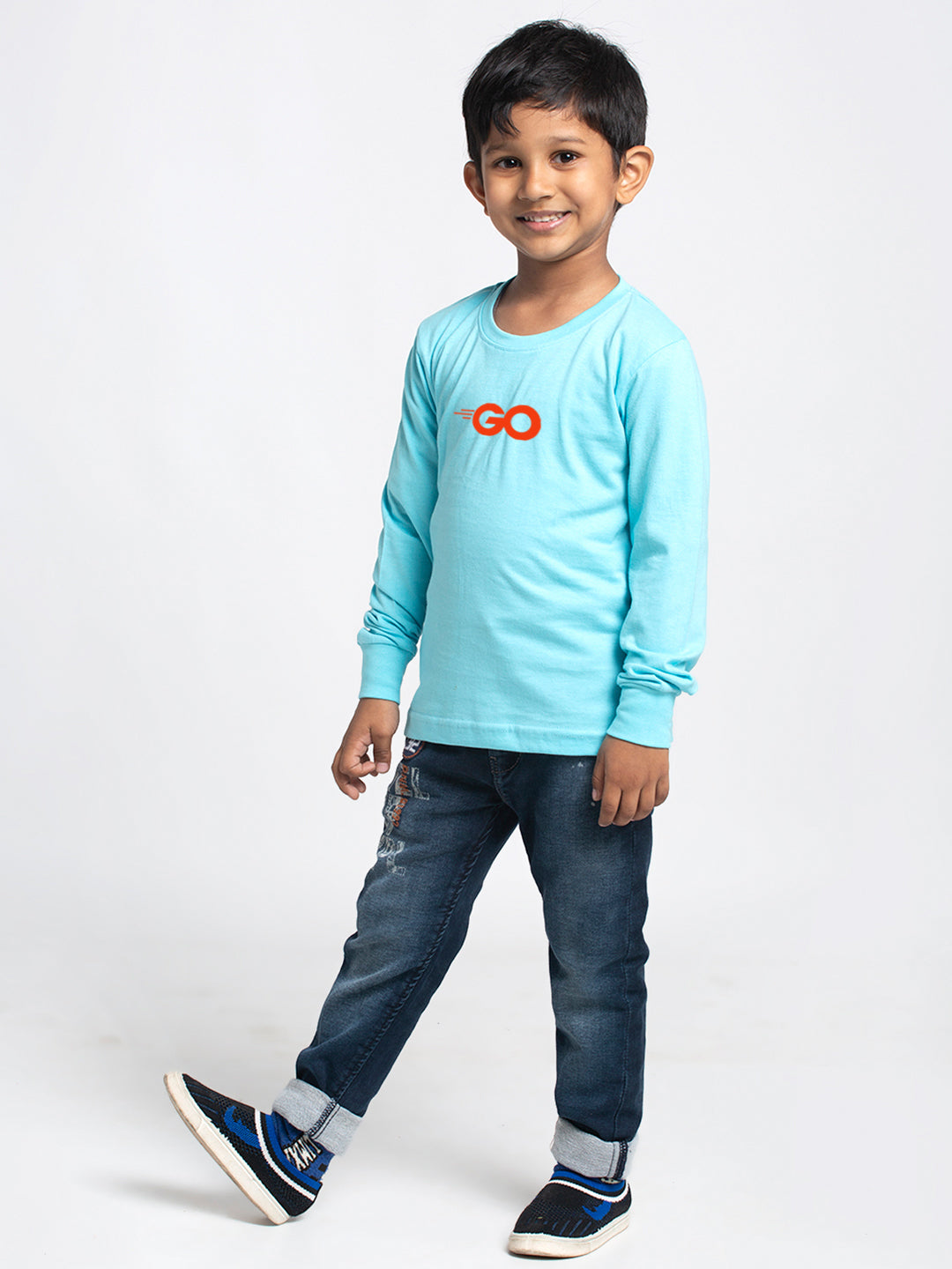 Kids Go printed full sleeves t-shirt - Friskers