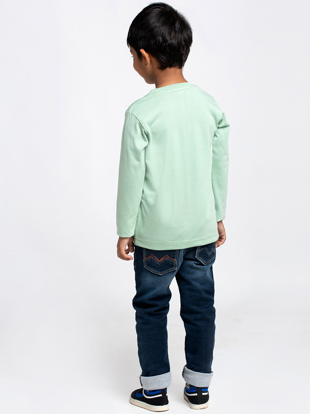 Kids happy today printed full sleeves t-shirt - Friskers