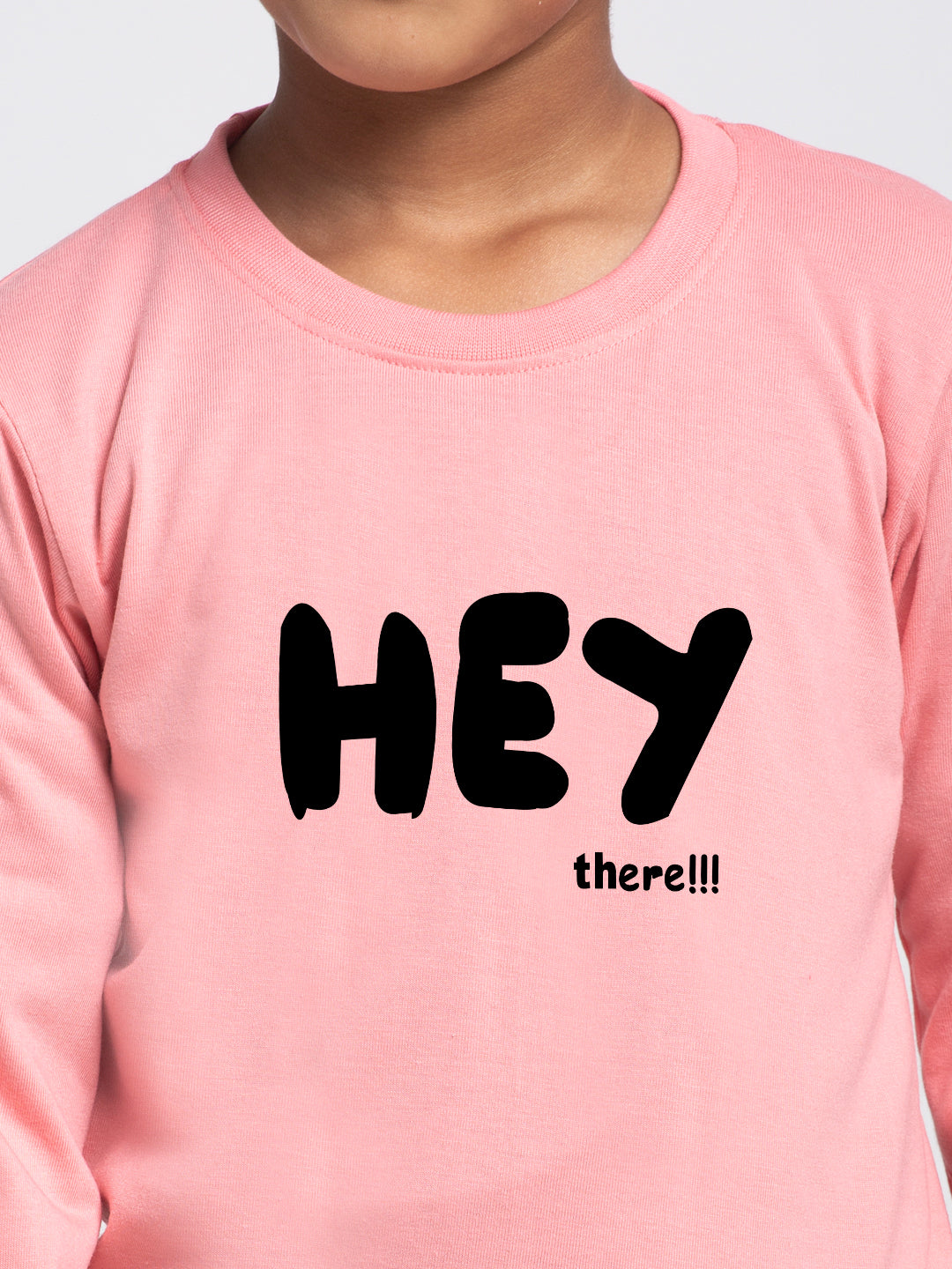 Kids hey printed full sleeves t-shirt - Friskers