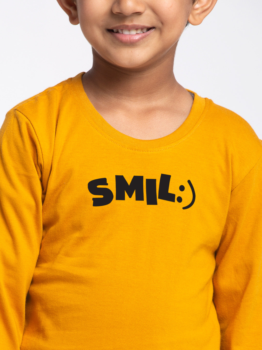 Kids Smile printed full sleeves t-shirt - Friskers