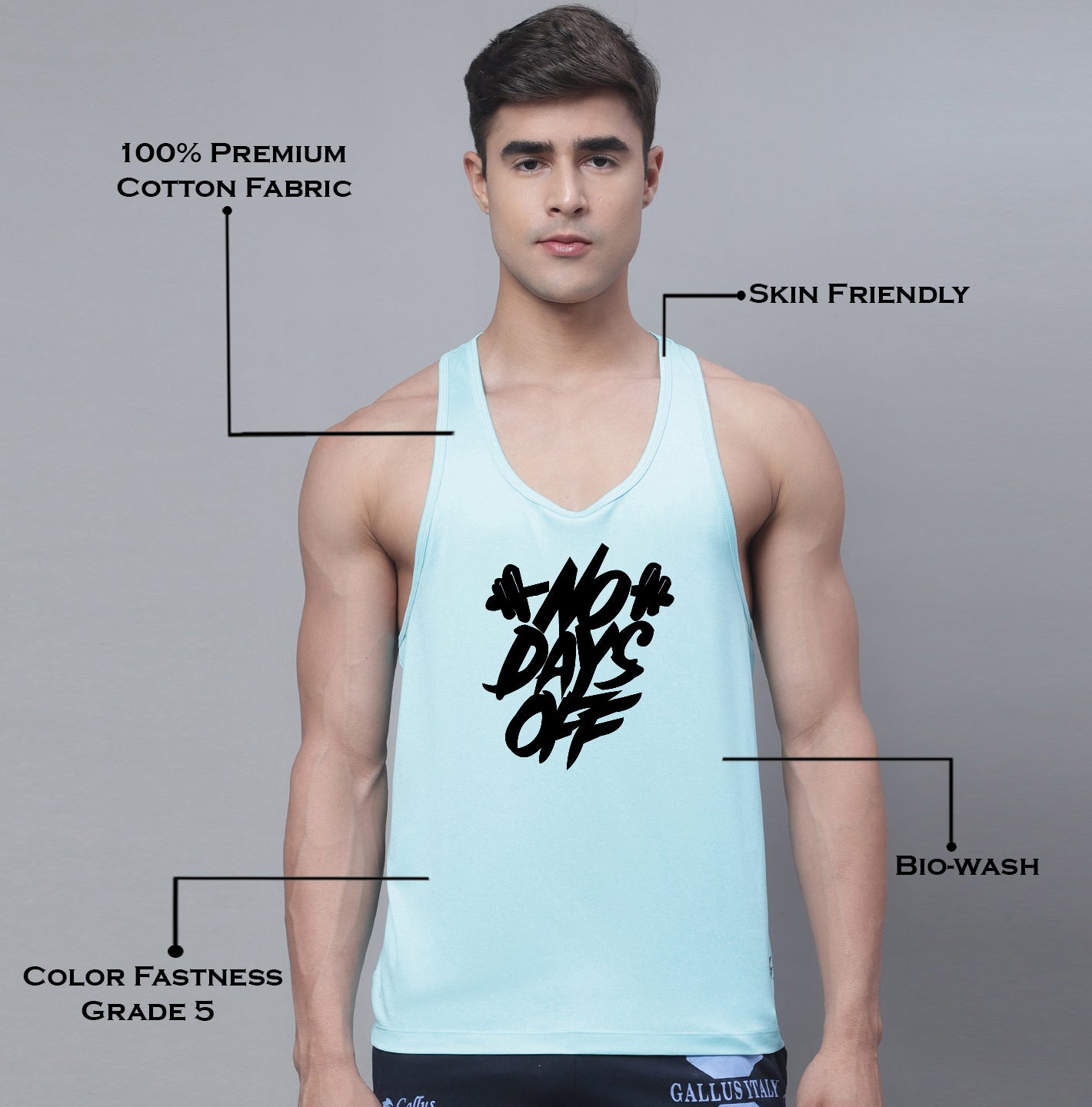 Sports Printed Training Polyster Gym Vest - Friskers