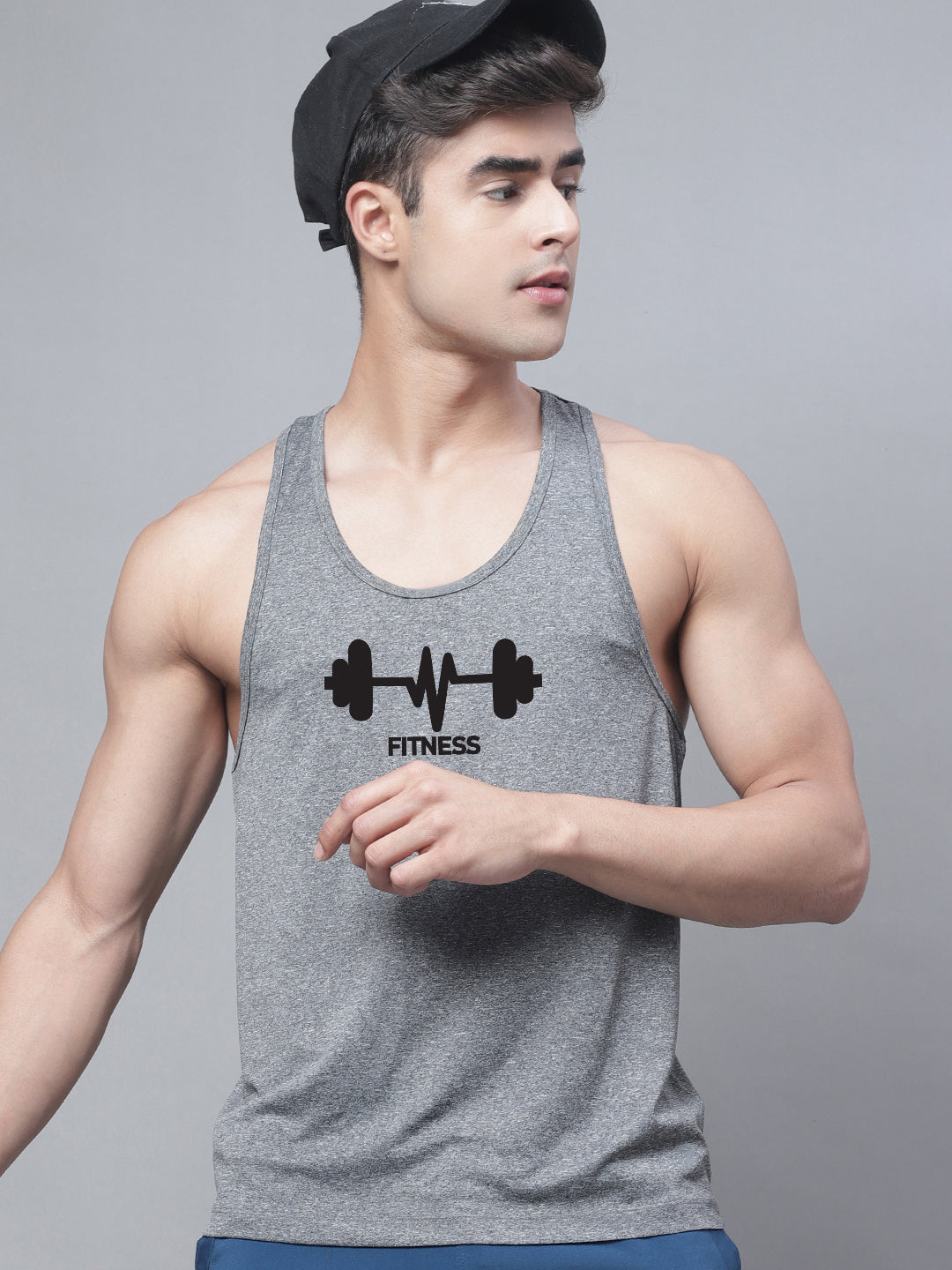 Sports Printed Regular Fit Polyster Vest - Friskers