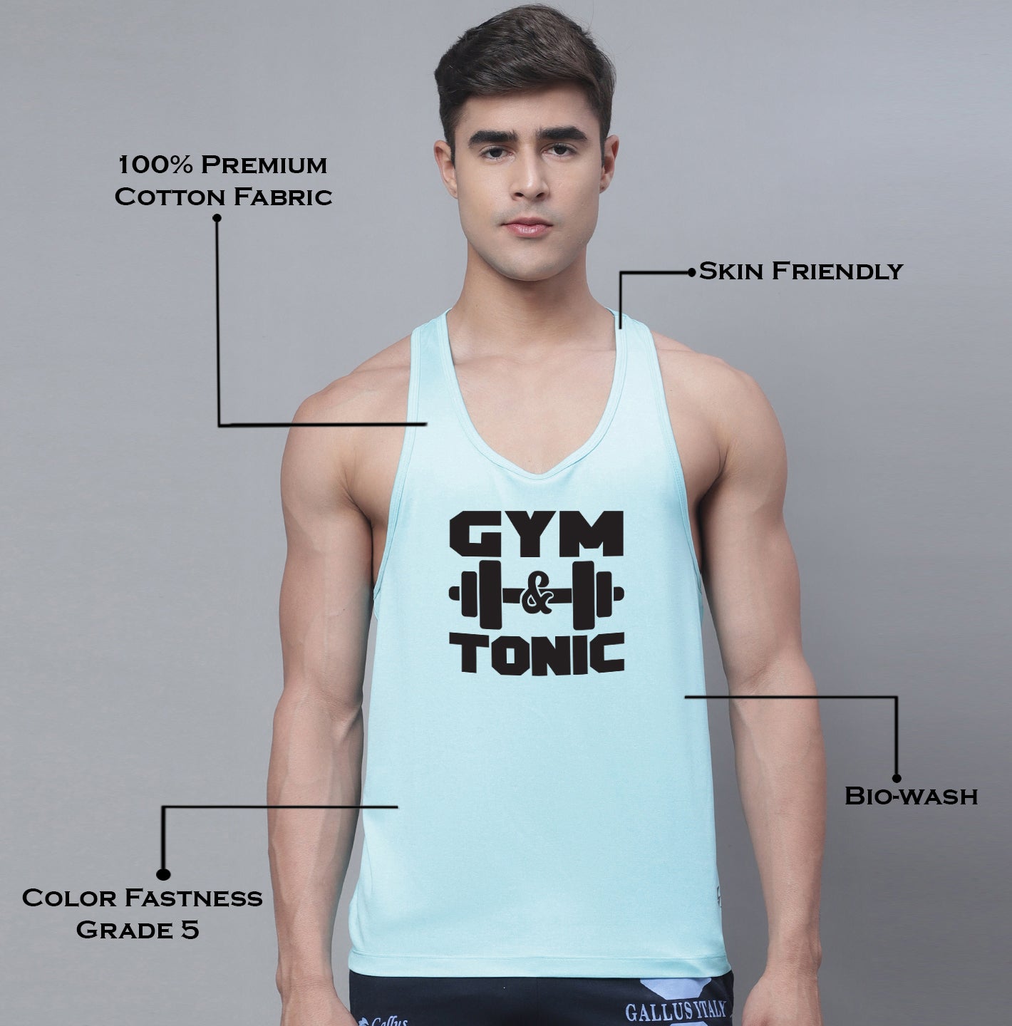 Sports Printed Training Polyster Gym Vest - Friskers