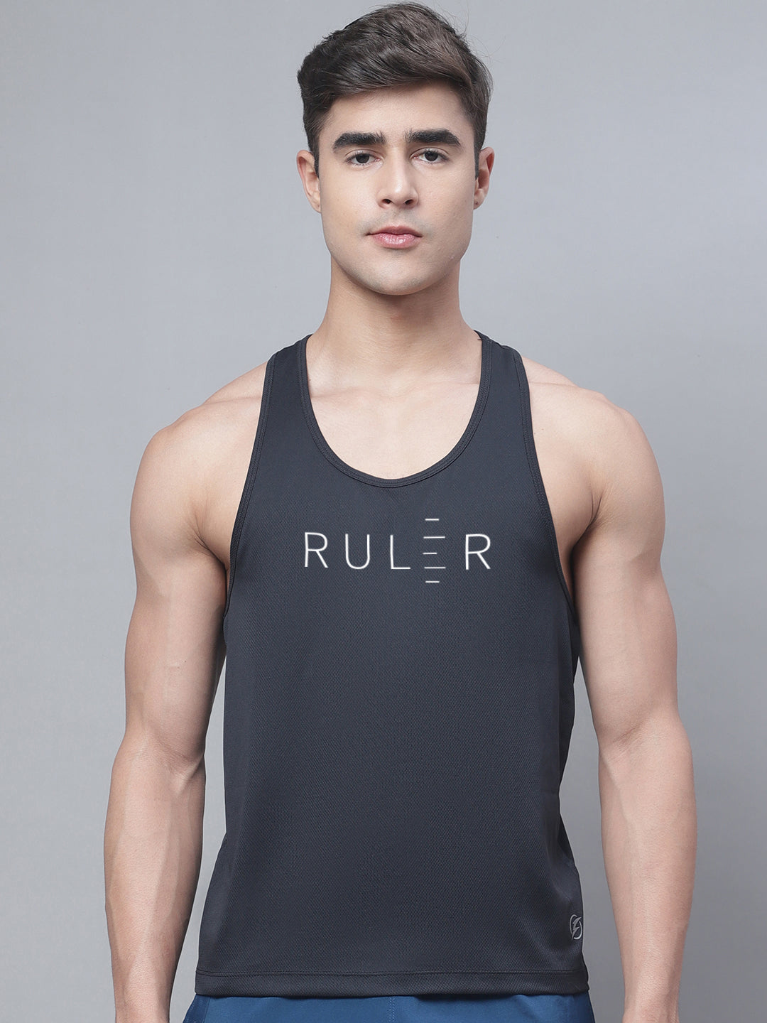 Men Printed Polyster Sports Gym Vest - Friskers