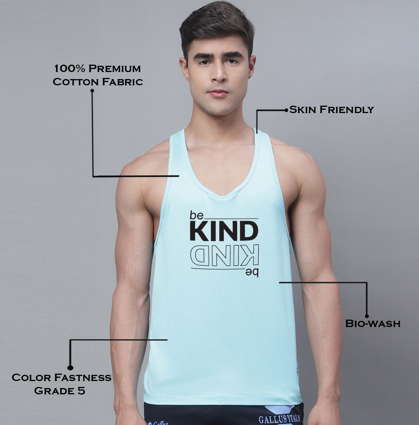 Sports Printed Training Polyster Gym Vest - Friskers