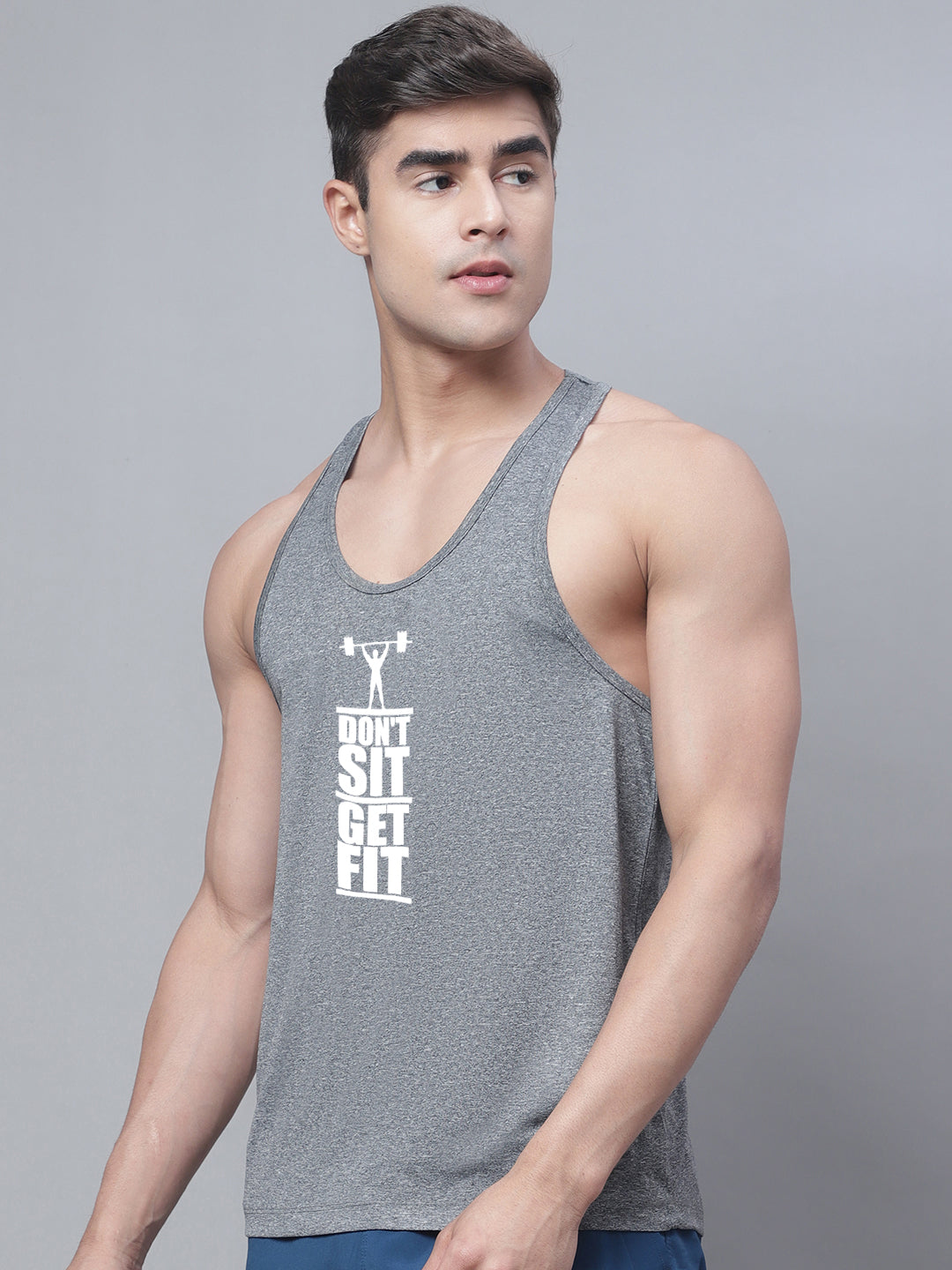 Sports Printed Regular Fit Polyster Vest - Friskers
