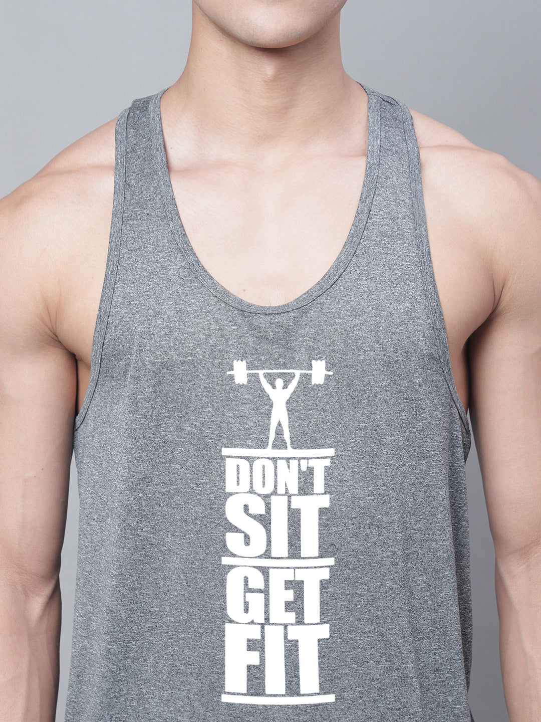 Sports Printed Regular Fit Polyster Vest - Friskers