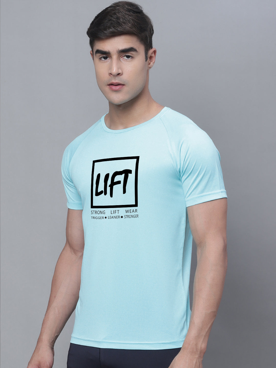 Men Printed Polyster Sports Training T-Shirt - Friskers