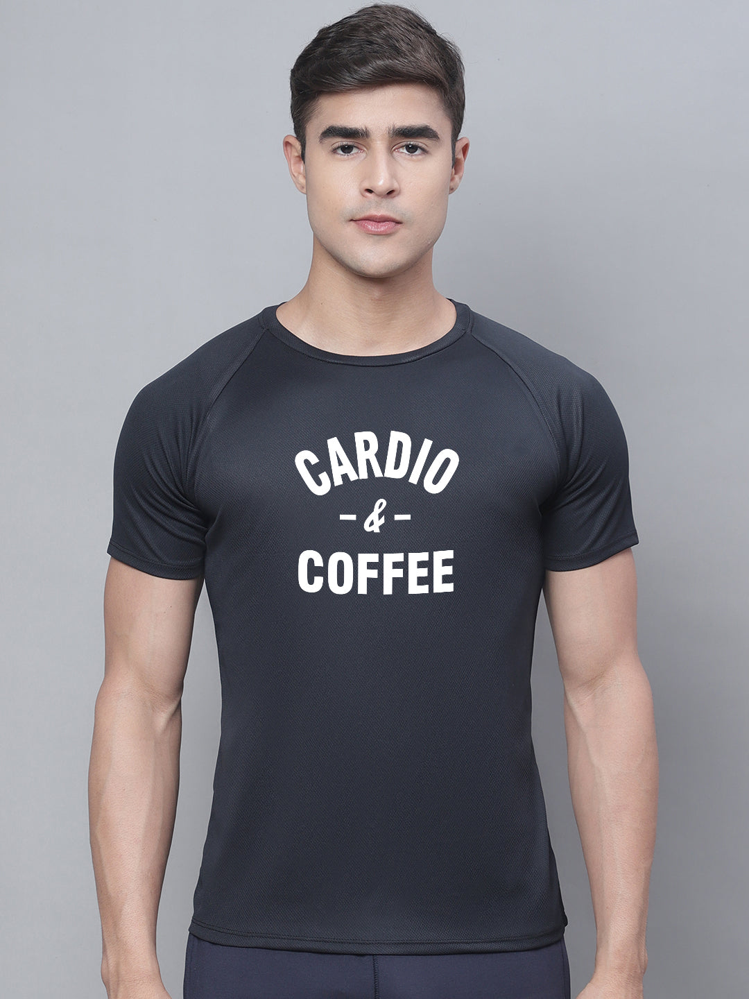 Men Printed Polyster Sports Running T-Shirt - Friskers