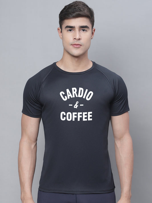 Men Printed Polyster Sports Running T-Shirt - Friskers
