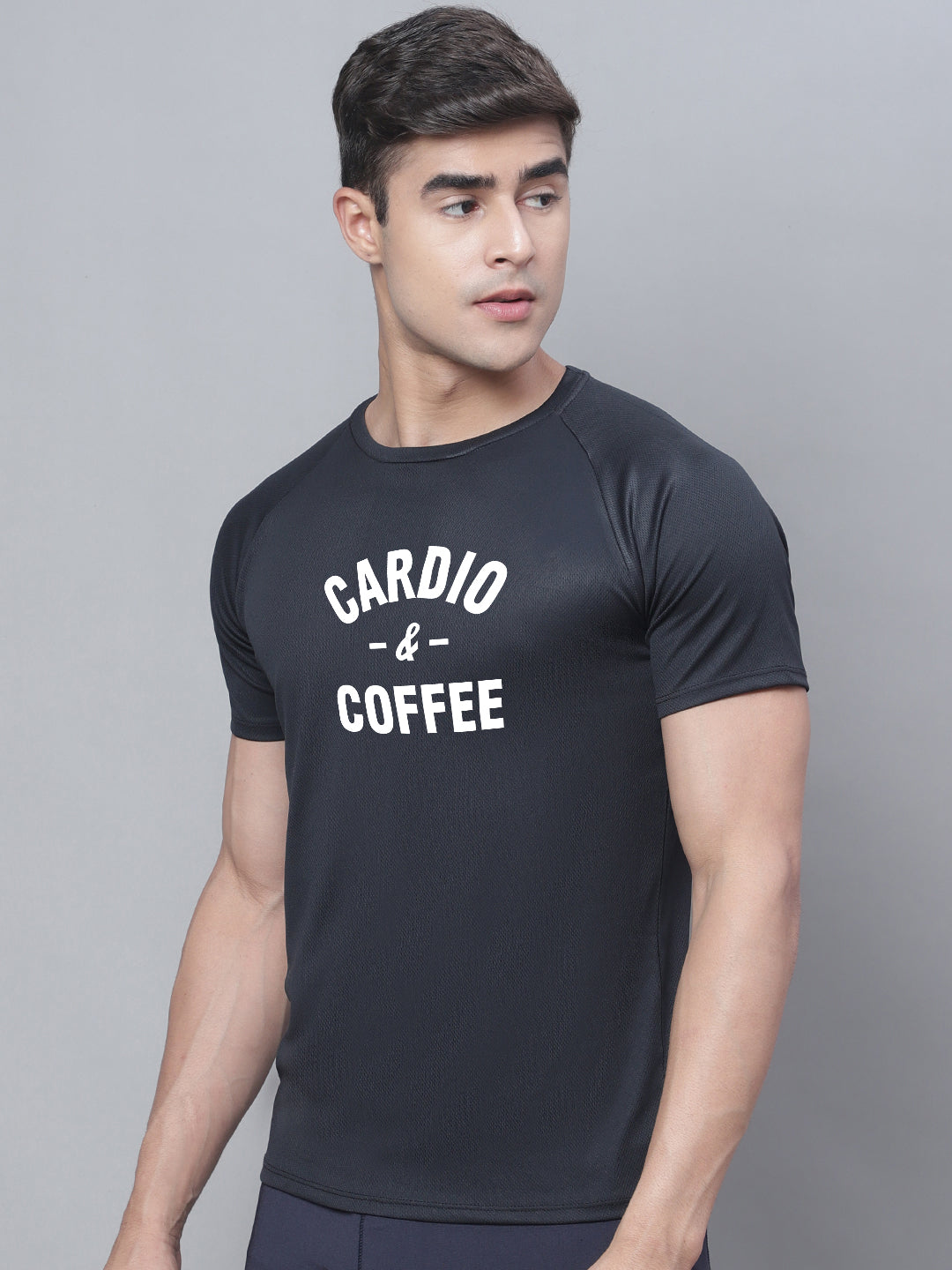 Men Printed Polyster Sports Running T-Shirt - Friskers