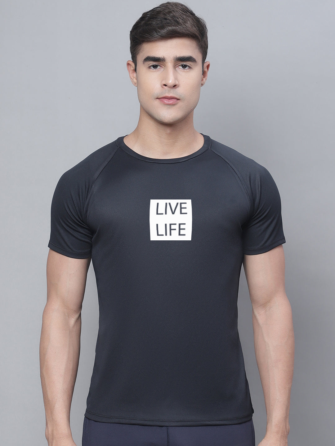 Sports Anti-Microbial Polyster Round Neck T-Shirt - Friskers