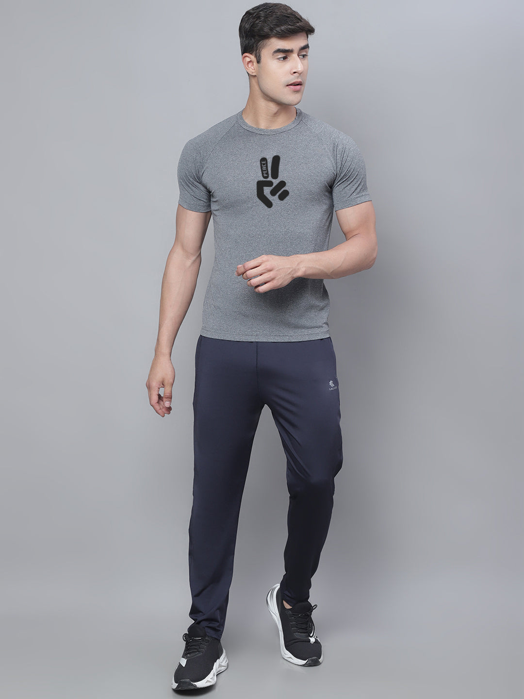 Men Printed Polyster Sports Training T-Shirt - Friskers