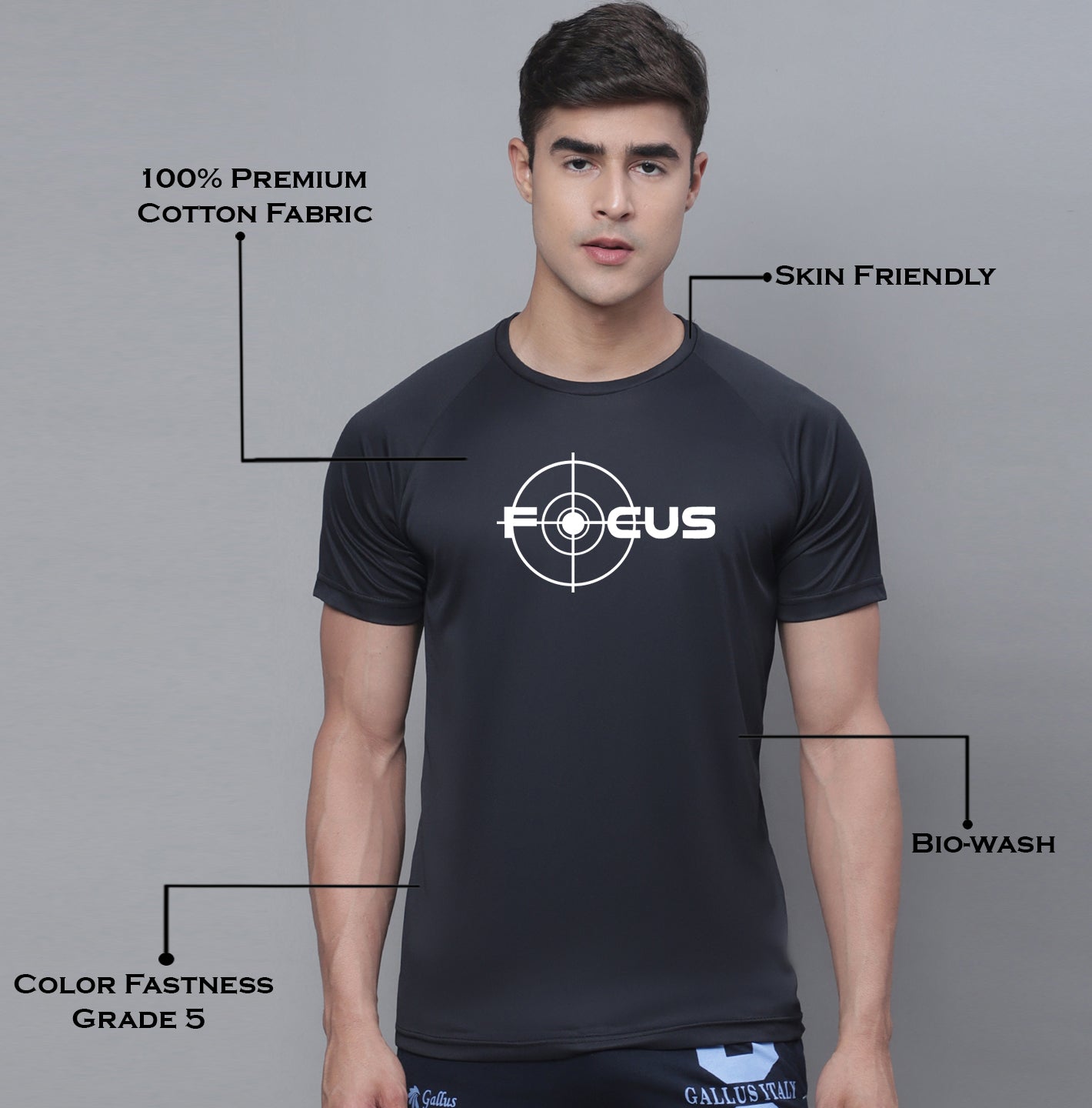 Men Running Rapid Dry Polyster T-Shirt - Friskers