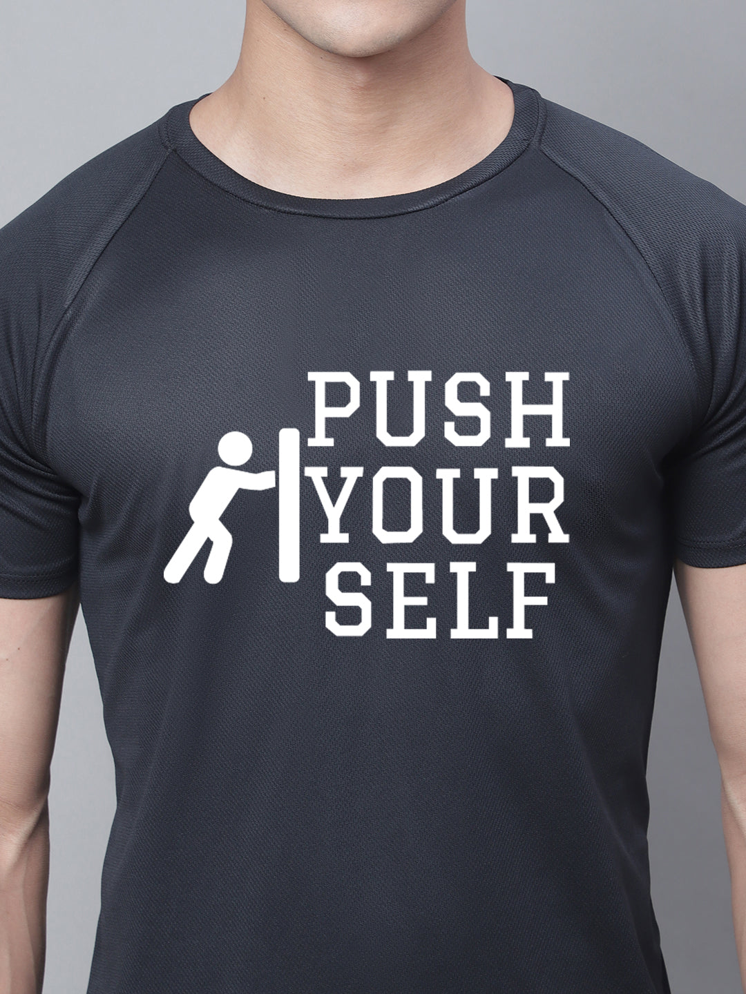 Men Printed Polyster Sports Running T-Shirt - Friskers