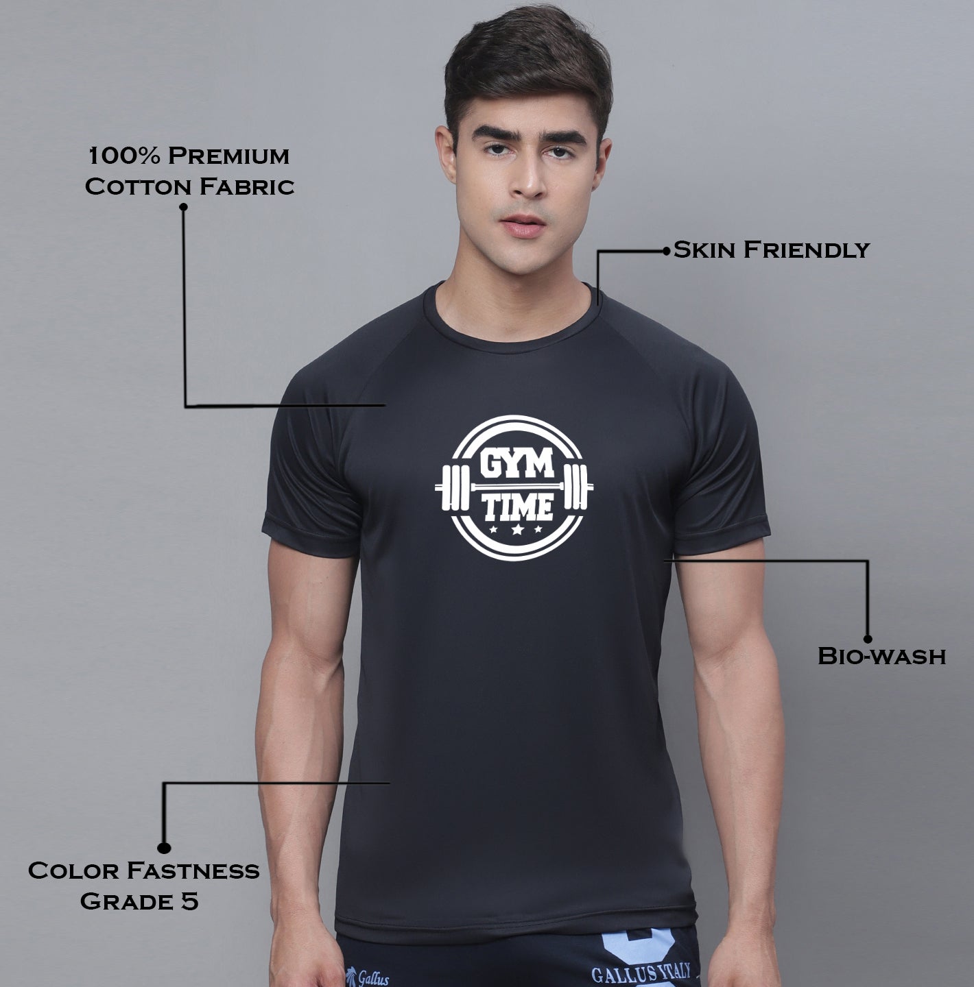 Men Running Rapid Dry Polyster T-Shirt - Friskers