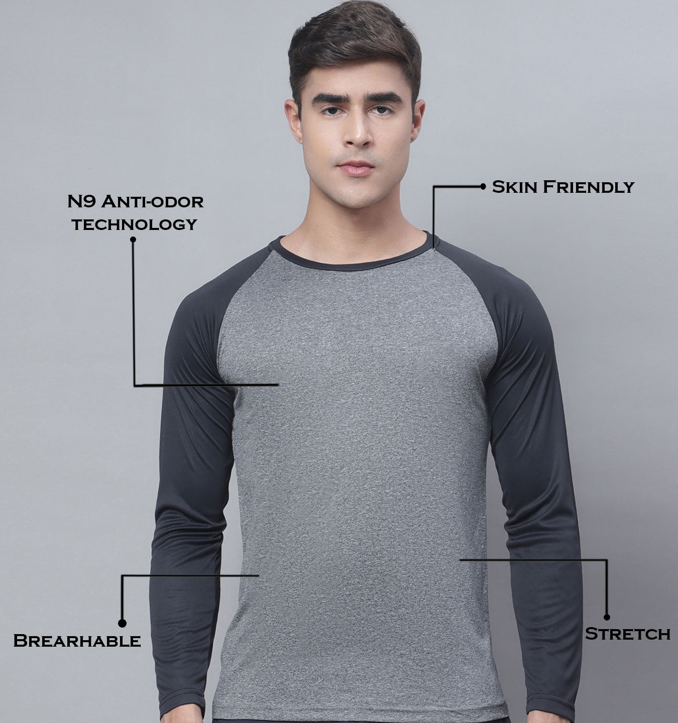 Friskers Colour blocked Round Neck Sports T-shirt - Friskers