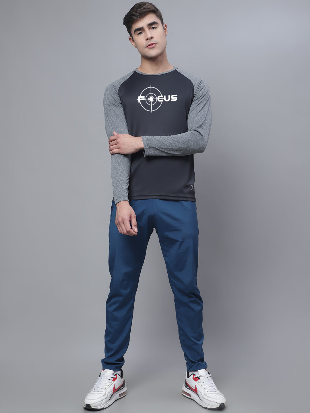Men Raglan Sleeves Training Polyster T-Shirt - Friskers