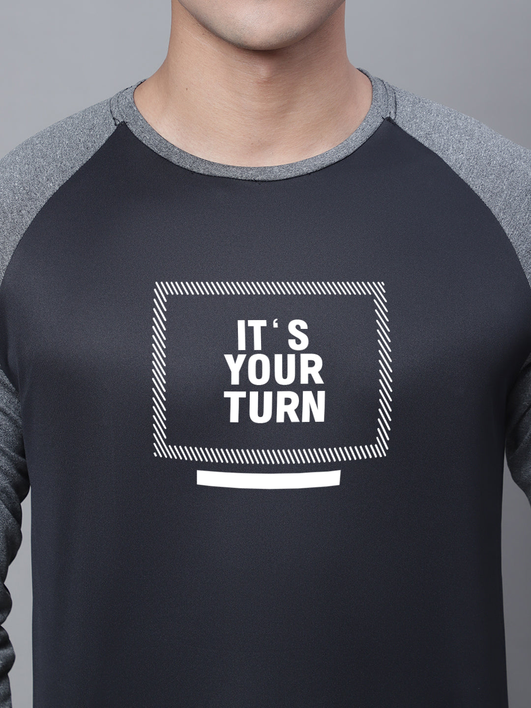 Men Raglan Sleeves Training Polyster T-Shirt - Friskers