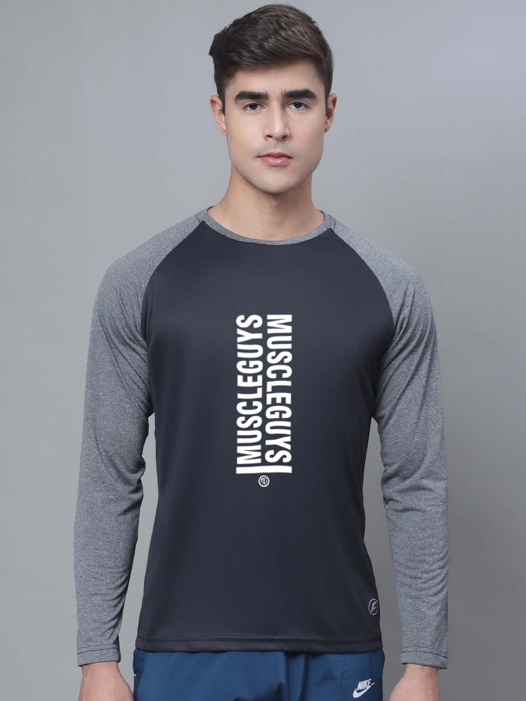 Men Airy Full Sleeves Polyster Gym T-Shirt - Friskers